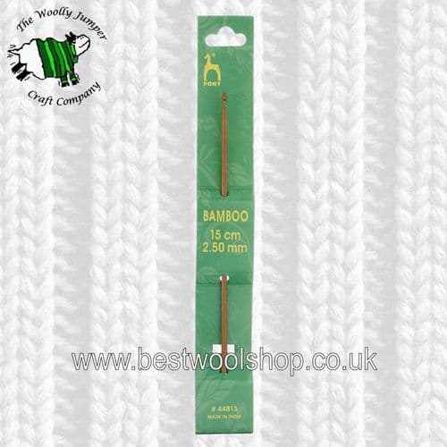 2.5mm PONY BAMBOO CROCHET HOOK Length 15cm