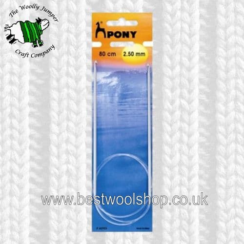 2.5mm PONY CIRCULAR TUNISIAN CROCHET HOOK Length 80cm