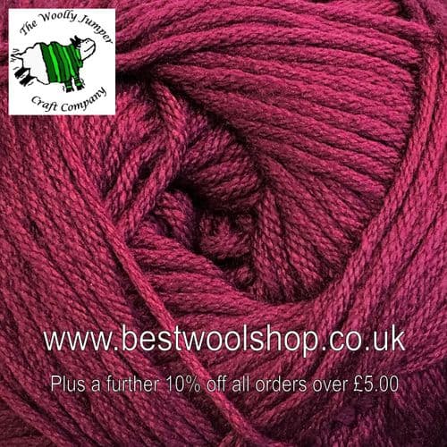 216 PLUM - SIRDAR NO.1 CREPE DK KNITTING & CROCHET YARN 100G