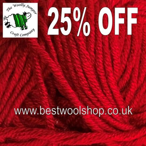 224 ROUGE RED - SIRDAR FLIRT DK BAMBOO MIX KNITTING YARN - 25% OFF