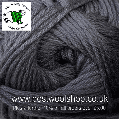 235 CHARCOAL - SIRDAR NO.1 CREPE DK KNITTING & CROCHET YARN