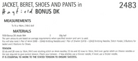 2483 PDF HAYFIELD BONUS DK JACKET BERET SHOES PANTS KNITTING PATTERN