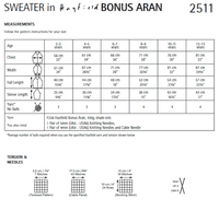 2511 PDF HAYFIELD BONUS ARAN SWEATER KNITTING PATTERN TO FIT 2 TO 13 YEARS