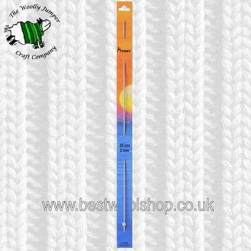 2mm PONY DOUBLE ENDED TUNISIAN CROCHET HOOK Length 35cm