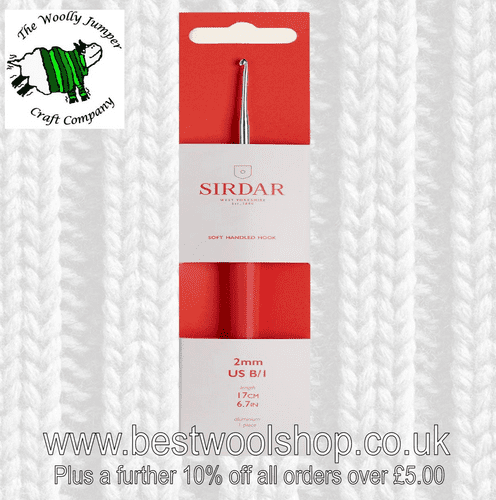 2MM SIRDAR SOFT TOUCH HANDLED CROCHET HOOK LENGTH 17CM