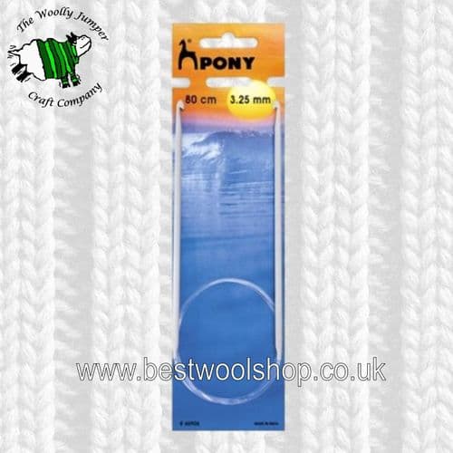 3.25mm PONY CIRCULAR TUNISIAN CROCHET HOOK Length 80cm