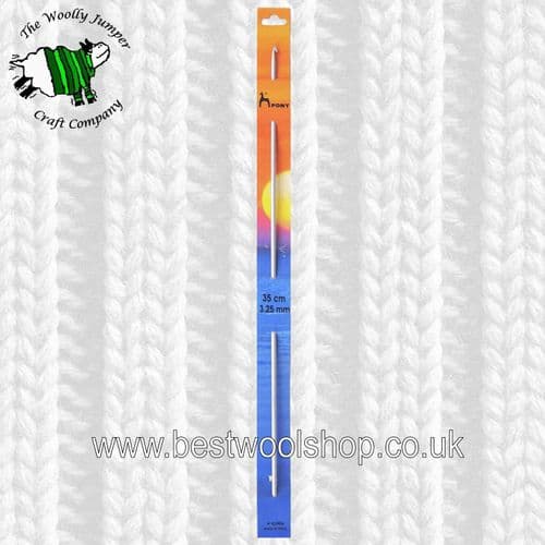 3.25mm PONY DOUBLE ENDED TUNISIAN CROCHET HOOK Length 35cm