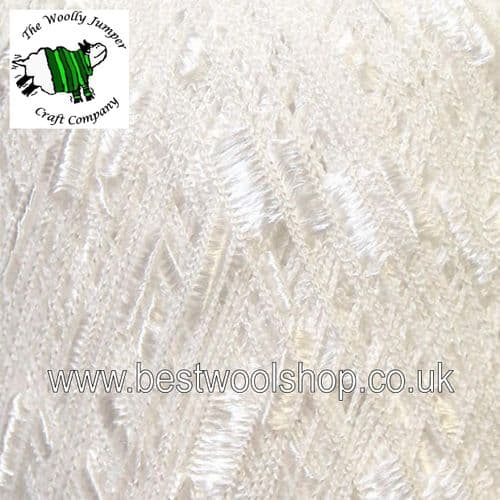 34021 ICE YARNS 'LADDER' TRELLIS SCARF & NECKLACE KNITTING YARN 50G - WHITE