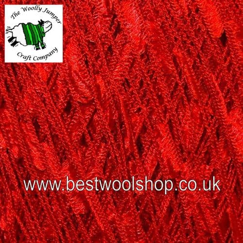 34253 ICE YARNS 'LADDER' TRELLIS SCARF & NECKLACE KNITTING YARN 50G - RED