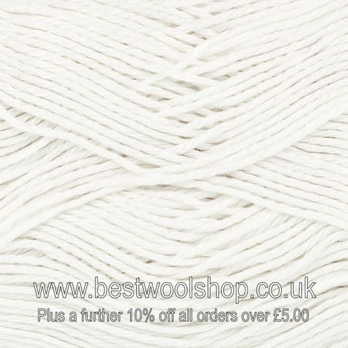 3520 WHITE - KING COLE COTTONSMOOTH DK YARN