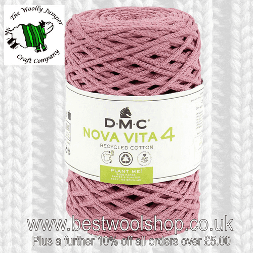 385-004 DMC NOVA VITA 4 RECYCLED COTTON ARAN KNITTING & CROCHET YARN - 250G BALL