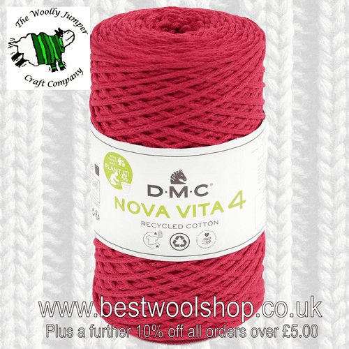 385-005 DMC NOVA VITA 4 RECYCLED COTTON ARAN KNITTING & CROCHET YARN - 250G BALL