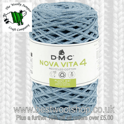 385-007 DMC NOVA VITA 4 RECYCLED COTTON ARAN KNITTING & CROCHET YARN - 250G BALL