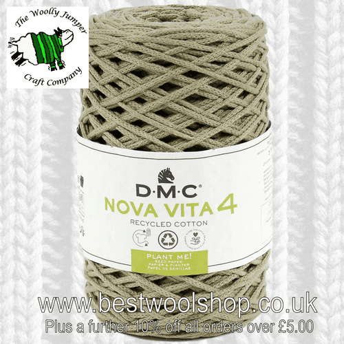 385-008 DMC NOVA VITA 4 RECYCLED COTTON ARAN KNITTING & CROCHET YARN - 250G BALL