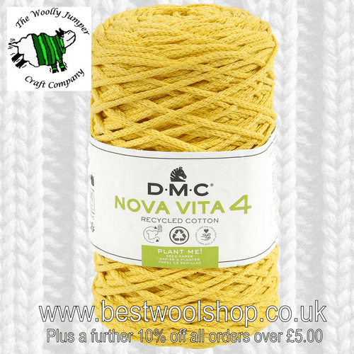385-009 DMC NOVA VITA 4 RECYCLED COTTON ARAN KNITTING & CROCHET YARN - 250G BALL