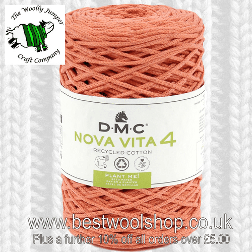 385-015 DMC NOVA VITA 4 RECYCLED COTTON ARAN KNITTING & CROCHET YARN - 250G BALL