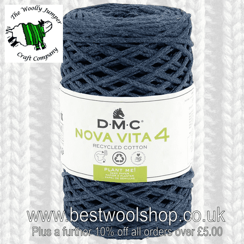 385-077 DMC NOVA VITA 4 RECYCLED COTTON ARAN KNITTING & CROCHET YARN - 250G BALL