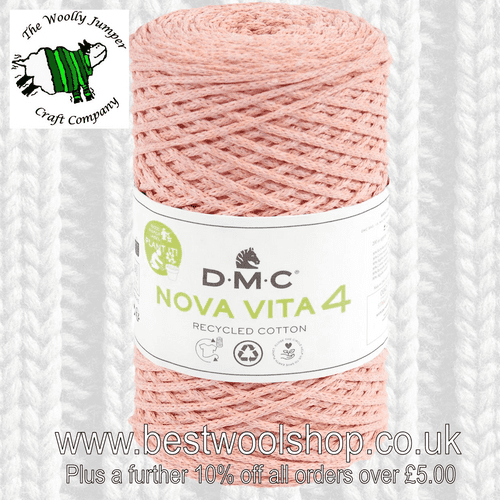 385-104 DMC NOVA VITA 4 RECYCLED COTTON ARAN KNITTING & CROCHET YARN - 250G BALL