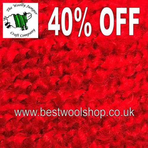 399 EMPIRE RED - SIRDAR PERSIA CHUNKY BOUCLE KNITTING YARN - 40% OFF