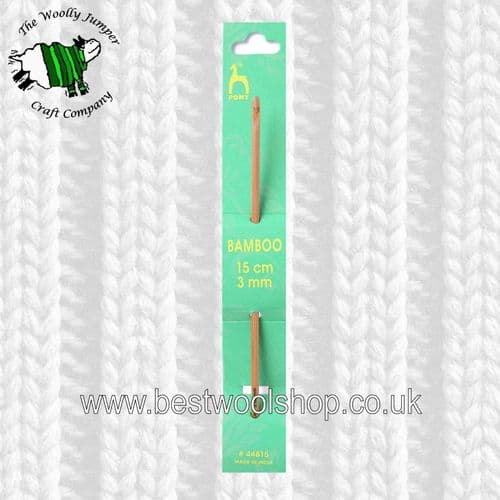 3mm PONY BAMBOO CROCHET HOOK Length 15cm