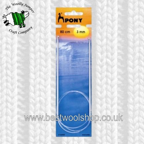 3mm PONY CIRCULAR TUNISIAN CROCHET HOOK Length 80cm