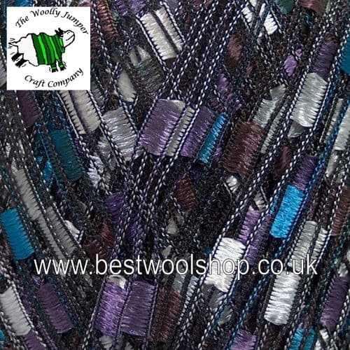42719 ICE YARNS 'LADDER' TRELLIS SCARF KNITTING YARN 50G - TURQUOISE VIOLET WHITE BROWN BURGUNDY