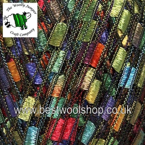 42720 ICE YARNS 'LADDER' TRELLIS SCARF & NECKLACE KNITTING YARN 50G - GREEN TURQUOISE RED ORANGE