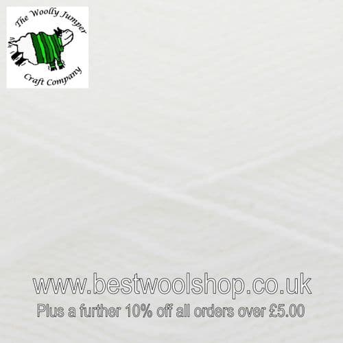 4315 WHITE - KING COLE BIG VALUE BABY 2 PLY KNITTING YARN 100G