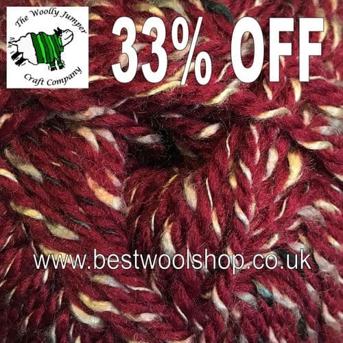 441 WINE - KING COLE MOORLAND ARAN 400G KNITTING YARN