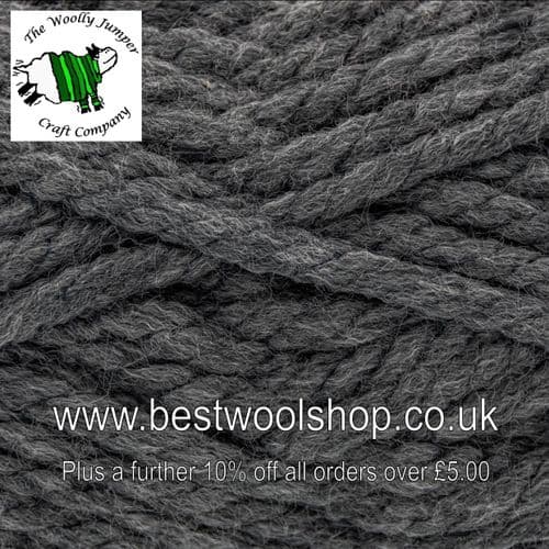 4432 CHARCOAL - KING COLE BIG VALUE BIG MEGA CHUNKY KNITTING YARN 250G