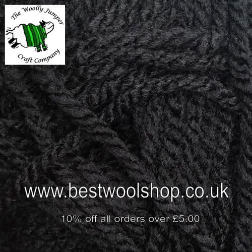 4605 BLACK - KING COLE PREMIER VALUE CHUNKY KNITTING YARN