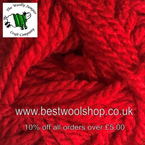 4610 RED - KING COLE PREMIER VALUE CHUNKY KNITTING YARN