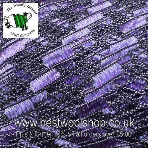 47987 ICE YARNS 'LADDER' TRELLIS SCARF & NECKLACE KNITTING YARN 50G - VIOLET LILAC