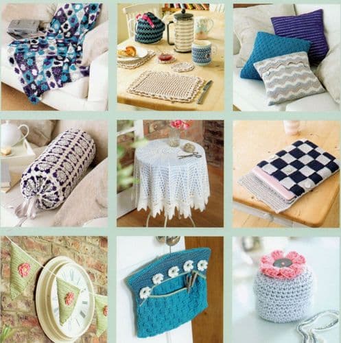 484 SIRDAR CROCHET HOME DESIGNS BOOKLET - 32 DESIGNS FOR THE HOME