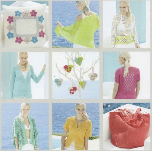 499 SIRDAR COTTON DK & COTTON 4 PLY CROCHET PATTERN BOOKLET - 18 DESIGNS