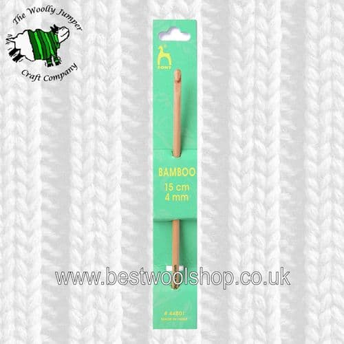 4mm PONY BAMBOO CROCHET HOOK Length 15cm