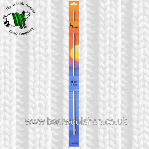4mm PONY DOUBLE ENDED TUNISIAN CROCHET HOOK Length 35cm