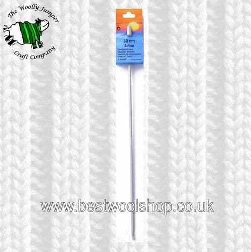 4mm PONY TUNISIAN CROCHET HOOK SINGLE HOOK KNOBBED END Length 30cm