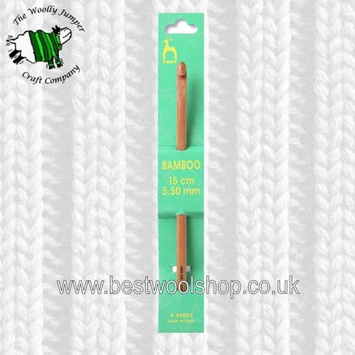 5.5mm PONY BAMBOO CROCHET HOOK Length 15cm