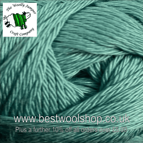 519 COOL AQUA - SIRDAR COTTON 4 PLY KNITTING & CROCHET YARN