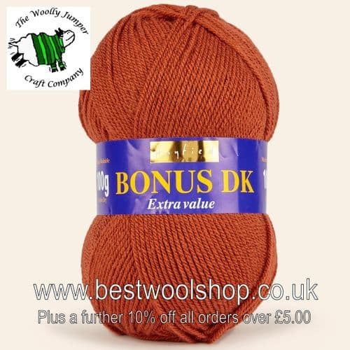 557 RUSSETT - HAYFIELD BONUS DK KNITTING & CROCHET YARN