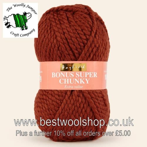 563 MAHOGANY - HAYFIELD BONUS SUPER CHUNKY KNITTING YARN 100G