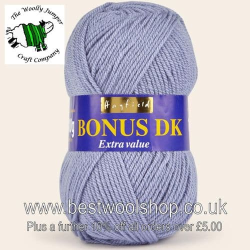 566 LAKE BLUE - HAYFIELD BONUS DK KNITTING & CROCHET YARN