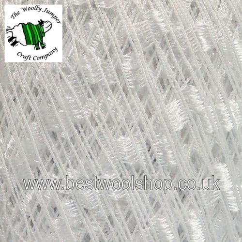 58064 ICE YARNS 'MINI LADDER' TRELLIS SCARF & NECKLACE KNITTING YARN - WHITE