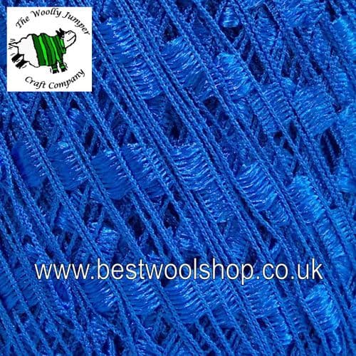 58089 ICE YARNS 'MINI LADDER' TRELLIS SCARF & NECKLACE KNITTING YARN - ROYAL BLUE