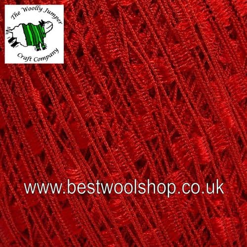 58130 ICE YARNS 'MINI LADDER' TRELLIS SCARF & NECKLACE KNITTING YARN - CLARET RED