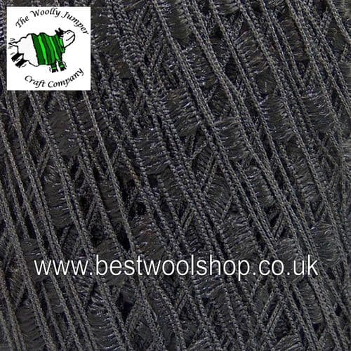 58246 ICE YARNS 'MINI LADDER' TRELLIS SCARF & NECKLACE KNITTING YARN - JET BLACK