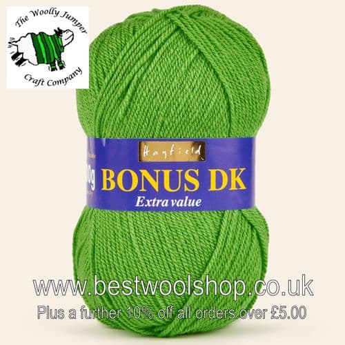 583 PEA GREEN - HAYFIELD BONUS DK KNITTING & CROCHET YARN
