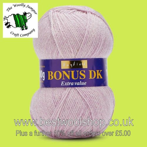 588 MAUVE MARL - HAYFIELD BONUS DK KNITTING & CROCHET YARN