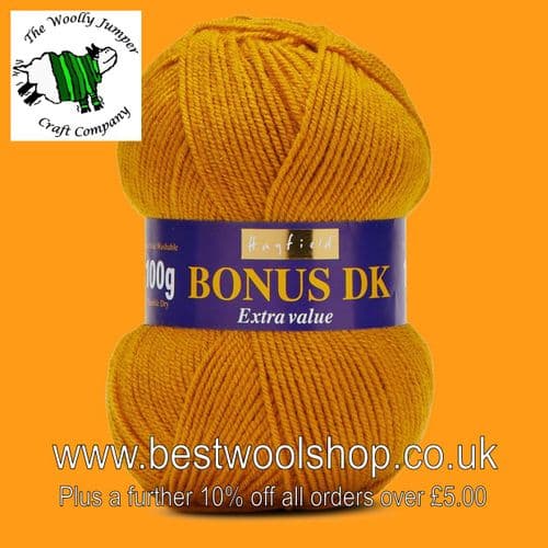 595 GOLDEN - HAYFIELD BONUS DK KNITTING & CROCHET YARN